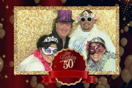 50th, birthday party, magic mirror fun, props